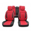 Cubre asientos sport polipiel roja