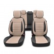 Cubre asientos sport polipiel beige