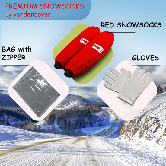 Car snowsocks vordencover