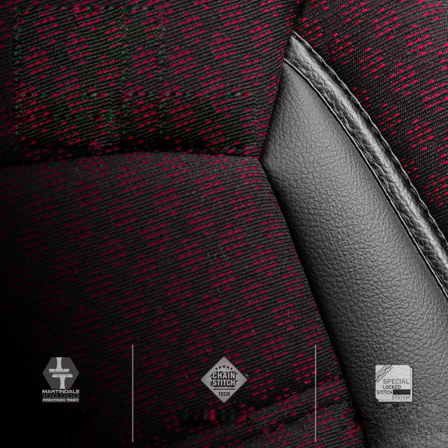 Калъфи за седалки за кола sport червен